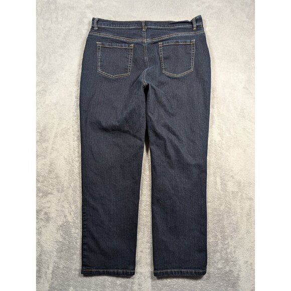 Gloria Vanderbilt Amanda Jeans Womens Size 16 Denim Straight Mom Casual Comfort - Picture 8 of 8